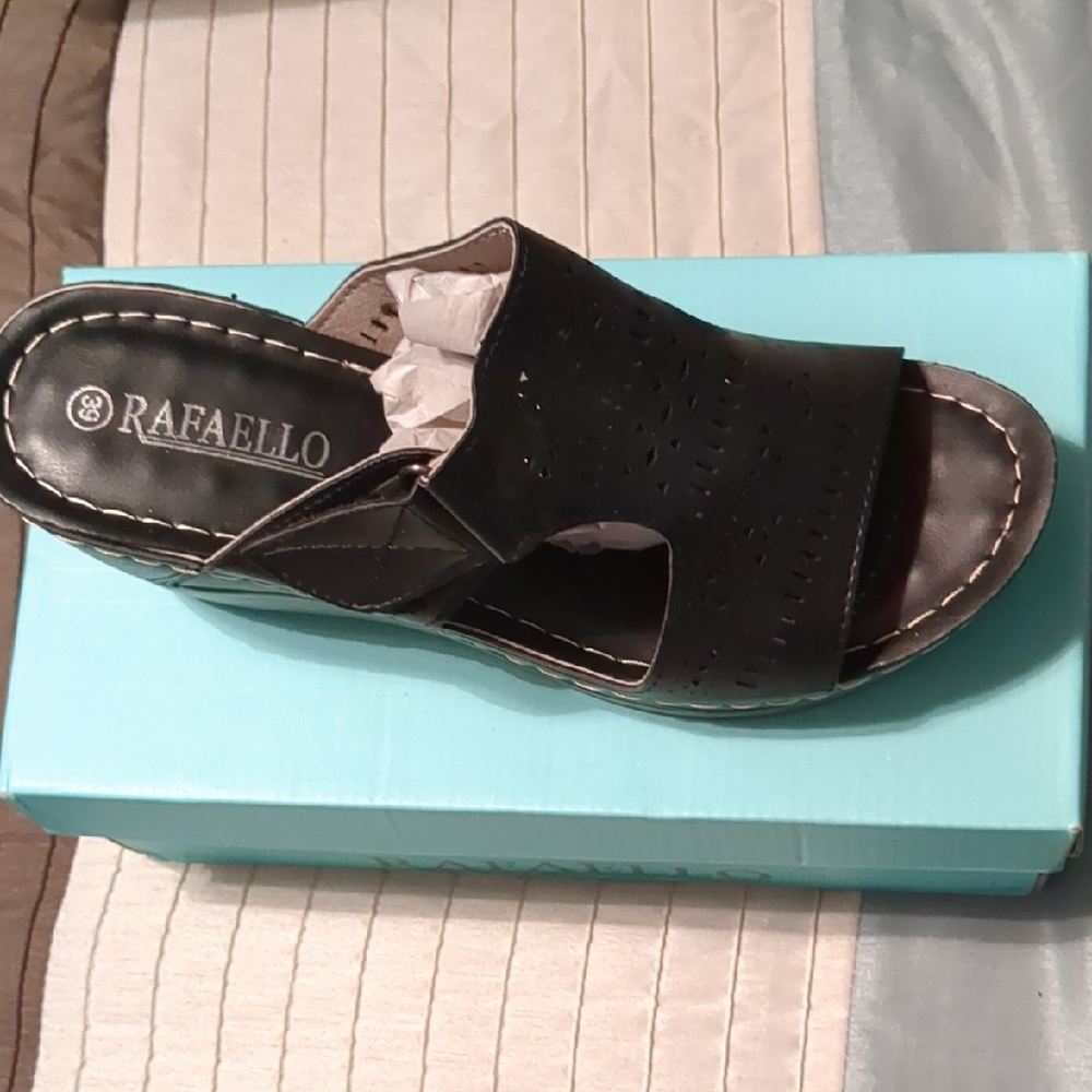 Black Mules with Sleek Design and Comfort